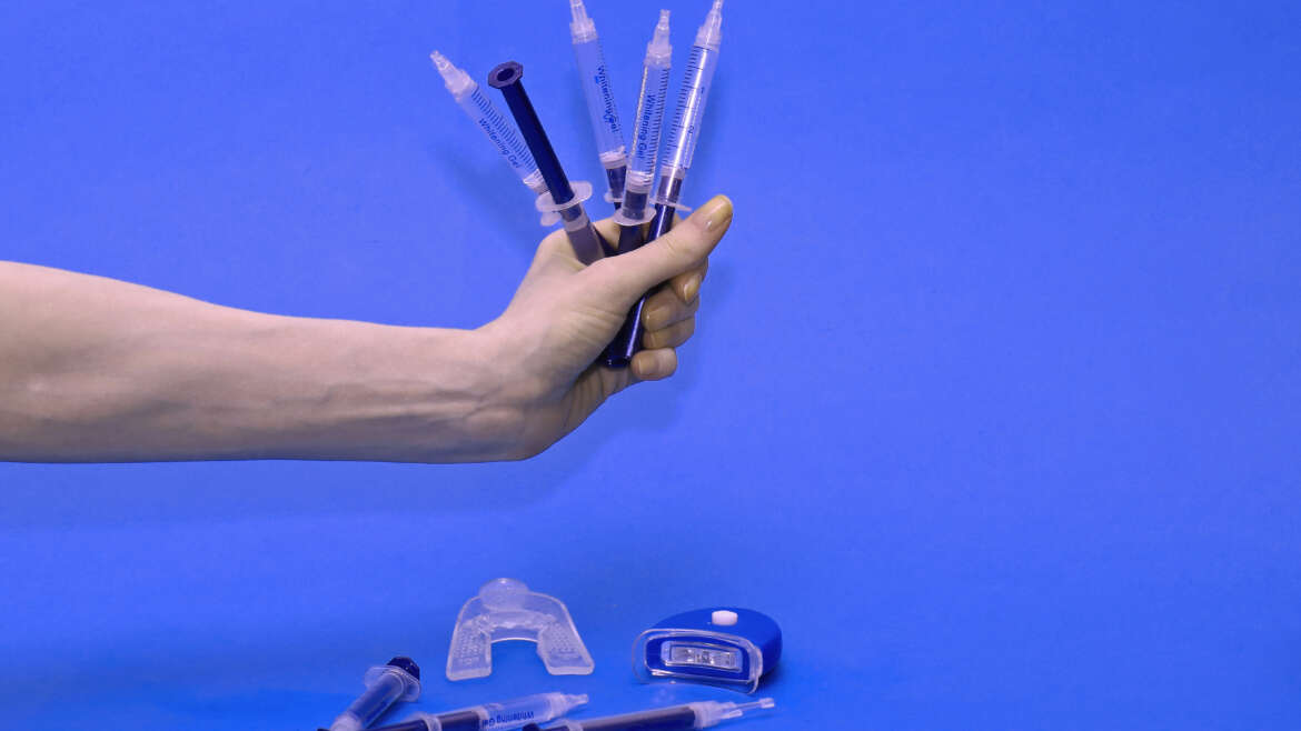 At home whitening kits compared to professional whitening treatment